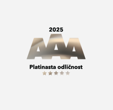 Platinasta bonitetna odličnost AAA za leto 2025