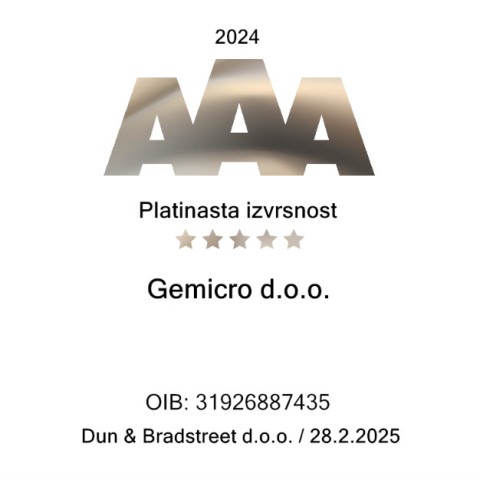 PLATINASTA BONITETNA IZVRSNOST AAA ZA 2024. GODINU