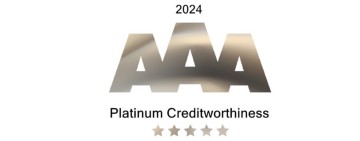 Platinum AAA Creditworthiness Excellence for 2024